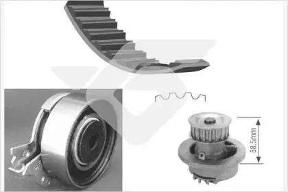 Водяной насос + комплект зубчатого ремня HUTCHINSON купить